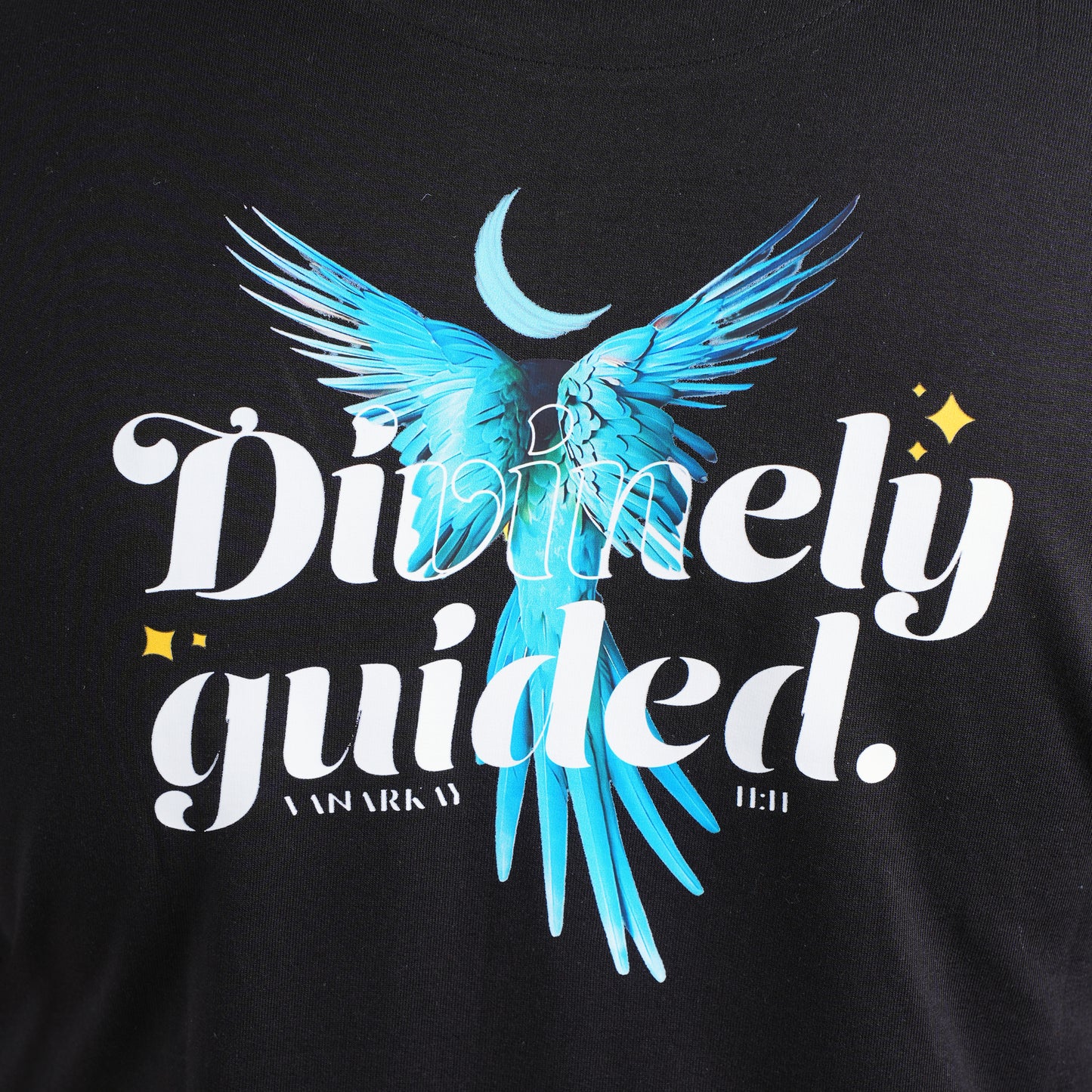 Divinely guided black T-shirt
