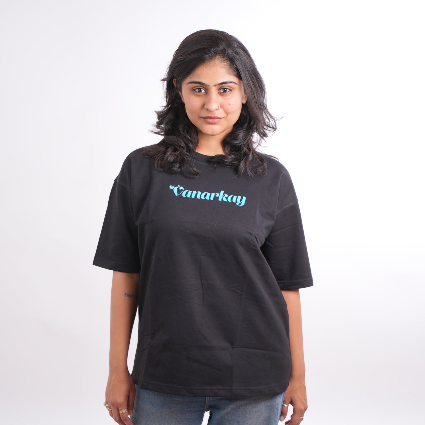 Divinely guided black T-shirt