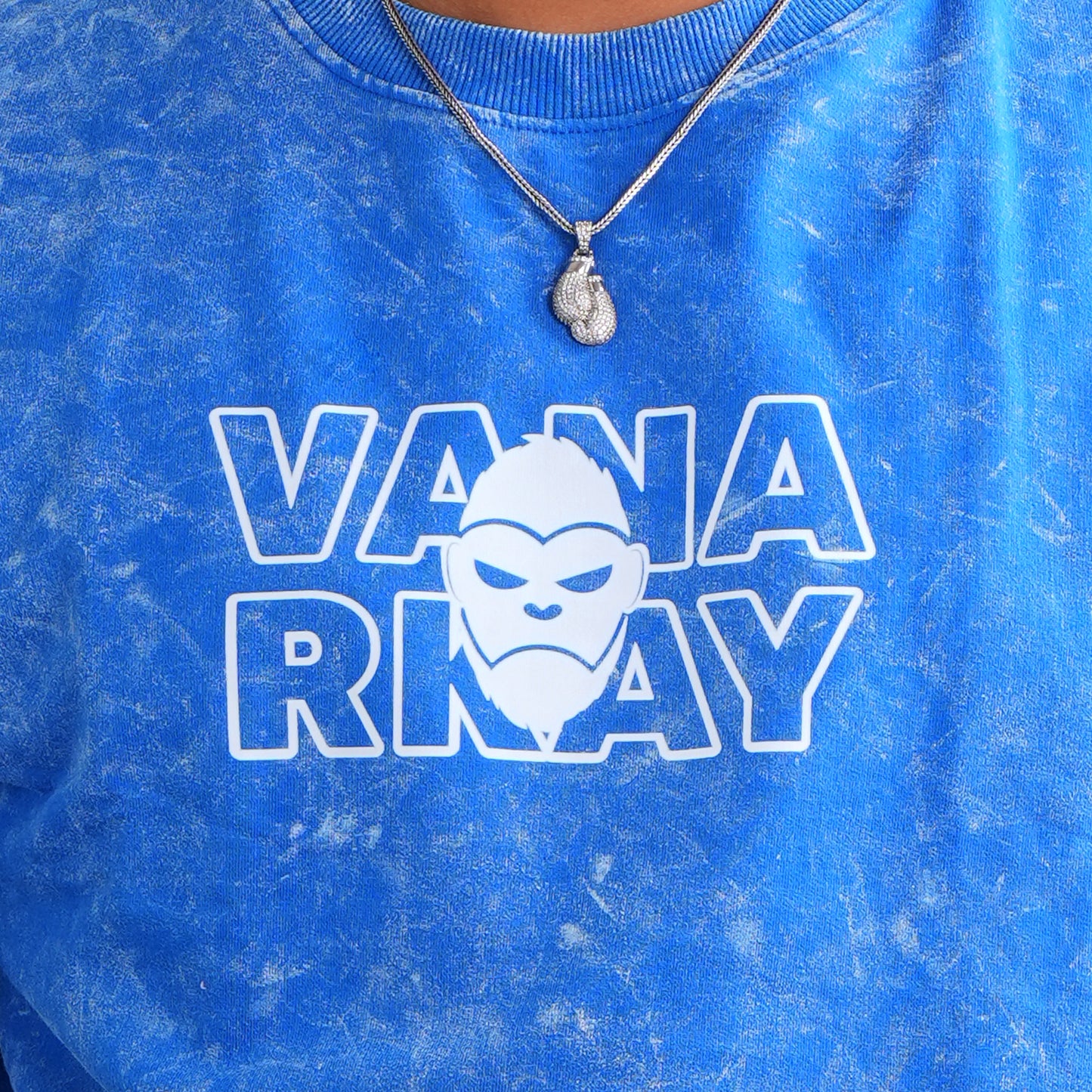 Plot twist blue acid wash T-shirt
